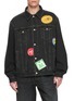 MM6 MAISON MARGIELA Sticker Patch Dark Wash Cotton Denim Jacket