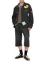 Figure View - Click To Enlarge - MM6 MAISON MARGIELA - Sticker Patch Dark Wash Cotton Denim Jacket