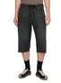 MM6 MAISON MARGIELA Drawstring Waistband Dark Wash Cotton Denim Shorts