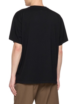 Back View - Click To Enlarge - MM6 MAISON MARGIELA - Logo Print Short Sleeve T-shirt