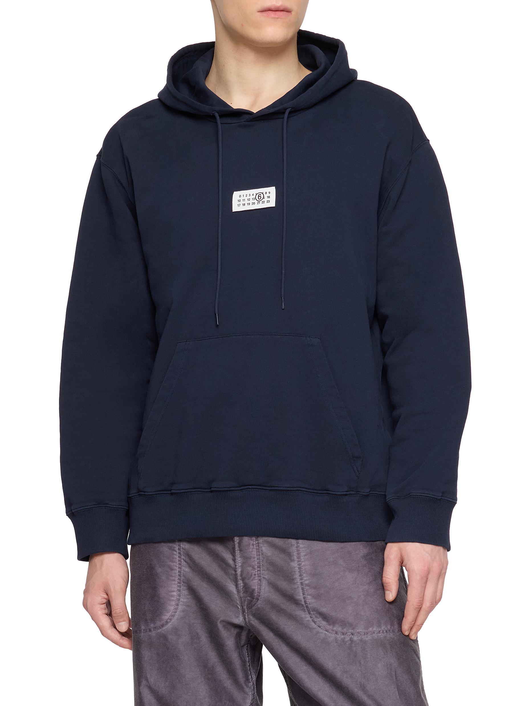 MM6 MAISON MARGIELA | Logo Label Hoodie | Men | Lane Crawford
