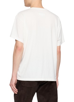 Back View - Click To Enlarge - MM6 MAISON MARGIELA - Logo Print Short Sleeve T-shirt