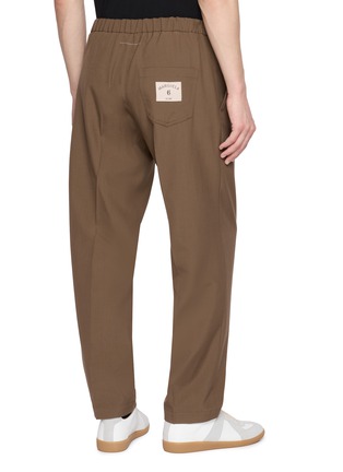 Back View - Click To Enlarge - MM6 MAISON MARGIELA - Straight Leg Drawstring Trousers