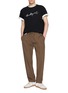 Figure View - Click To Enlarge - MM6 MAISON MARGIELA - Straight Leg Drawstring Trousers