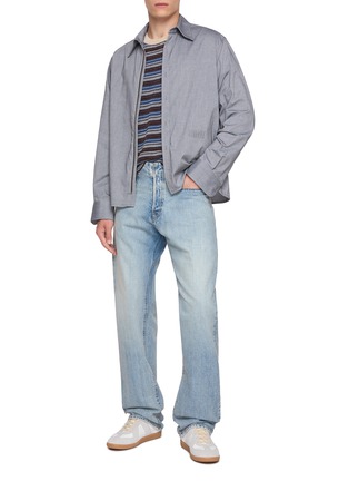 Figure View - Click To Enlarge - MM6 MAISON MARGIELA - False Placket Oxford Cotton Shirt