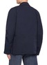 Back View - Click To Enlarge - MM6 MAISON MARGIELA - Pinched Sleeve Back Pocket Cotton Gabardine Shirt Jacket