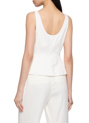 Back View - Click To Enlarge - THEORY - Button Up Peplum Vest