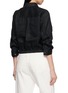 Back View - Click To Enlarge - THEORY - Fixed Sleeve Cropped Shirt