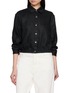 Main View - Click To Enlarge - THEORY - Fixed Sleeve Cropped Shirt