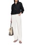 Figure View - Click To Enlarge - THEORY - Fixed Sleeve Cropped Shirt