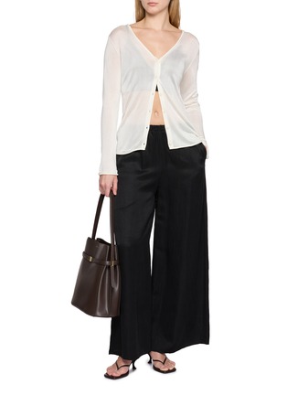 Figure View - Click To Enlarge - THEORY - Long Sleeve Sheer Cardigan
