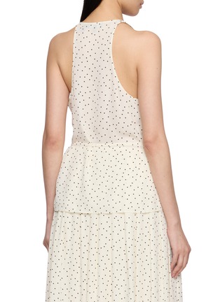 Back View - Click To Enlarge - THEORY - Halter Neck Polka Dot Top