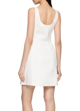 Back View - Click To Enlarge - THEORY - Button Up Mini Dress