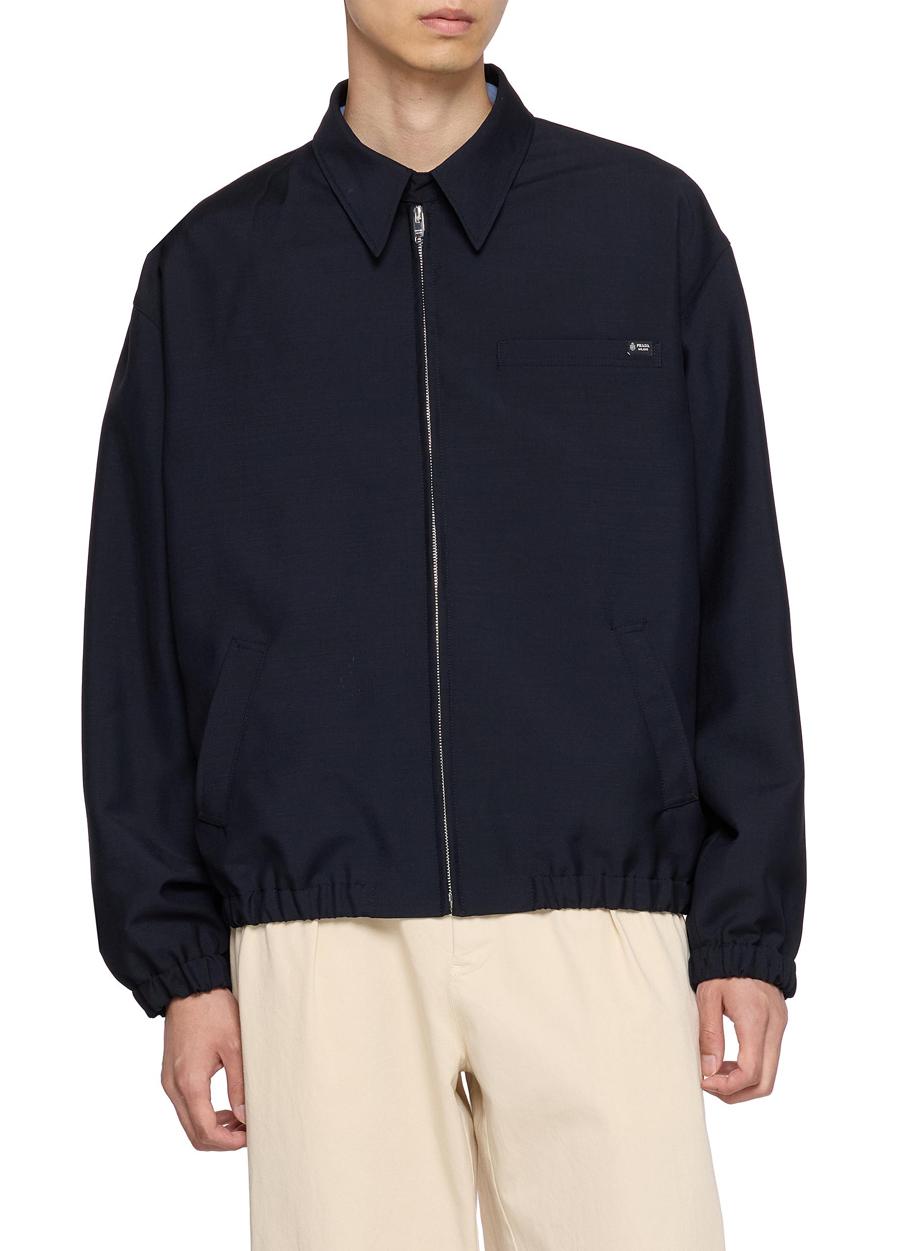 PRADA | Zip-Up Blouson Jacket | Men | Lane Crawford