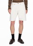 PRADA Logo Patch Denim Shorts
