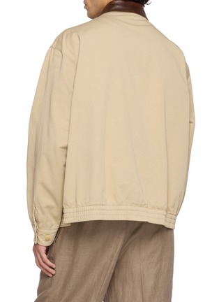 Back View - Click To Enlarge - PRADA - Gabardine Zip Up Jacket