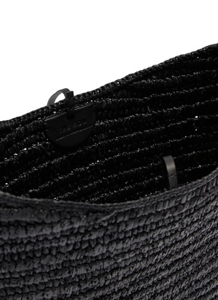 Detail View - Click To Enlarge - THE ROW - Alma Raffia Shoulder Bag