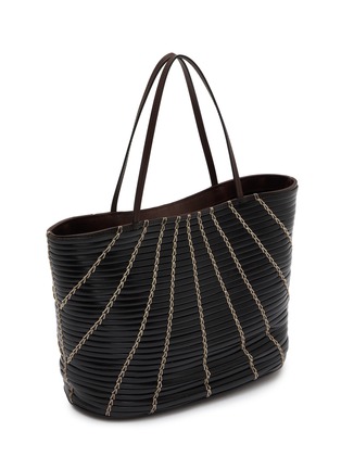 Figure View - Click To Enlarge - THE ROW - Small Alba Woven Leather Tote Bag