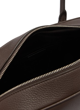 Detail View - Click To Enlarge - THE ROW - Small India E/W Grained Leather Bowling Bag