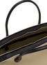 Detail View - Click To Enlarge - THE ROW - Agnes 15 Canvas Leather Trim Top Handle Bag