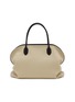 THE ROW Agnes 15 Canvas Leather Trim Top Handle Bag