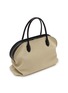 Figure View - Click To Enlarge - THE ROW - Agnes 15 Canvas Leather Trim Top Handle Bag