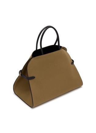 Figure View - Click To Enlarge - THE ROW - Margaux 15 Ceinture Canvas Leather Trim Top Handle Bag