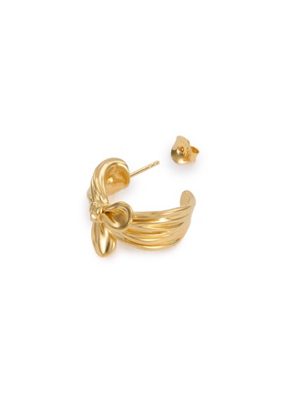 Detail View - Click To Enlarge - MISSOMA - X MARKGONG Bow Hoop Earrings