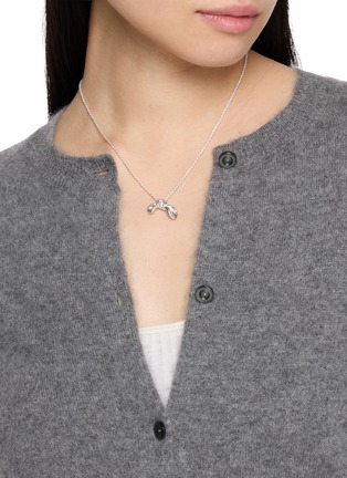 Front View - Click To Enlarge - MISSOMA - X MARKGONG Bow Pendant Necklace