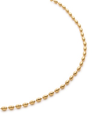 Detail View - Click To Enlarge - MISSOMA - Molten Olive Chain 18ct Gold Plated Brass Necklace