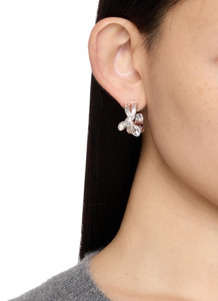 Front View - Click To Enlarge - MISSOMA - X MARKGONG Bow Hoop Earrings