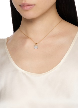 Front View - Click To Enlarge - MISSOMA - 18K Gold Plated Sterling Silver Square Pearl Baya Necklace