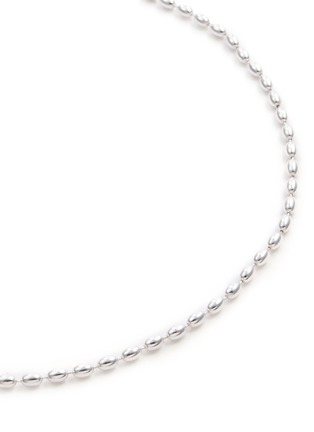 Detail View - Click To Enlarge - MISSOMA - Molten Olive Chain Silver Plated Brass Necklace