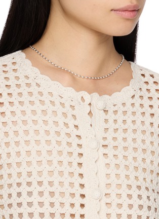 Figure View - Click To Enlarge - MISSOMA - Molten Olive Chain Silver Plated Brass Necklace