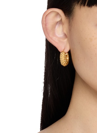Front View - Click To Enlarge - MISSOMA - Baya 18K Gold Plated Sterling Silver Hoop Earrings
