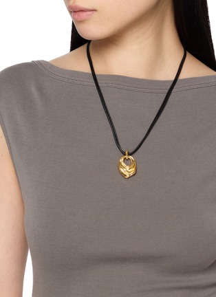 Figure View - Click To Enlarge - MISSOMA - 18k Gold Plated Brass MARKGONG Draped Statement Cord Necklace