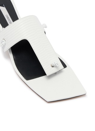 Detail View - Click To Enlarge - CHRISTEN - 35 Edge Leather Sandals