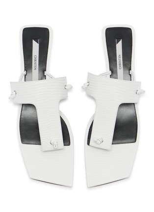 Figure View - Click To Enlarge - CHRISTEN - 35 Edge Leather Sandals