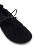 Detail View - Click To Enlarge - CHRISTEN - Hand Crochet Leather Trimmed Ballet Flats