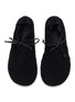 Figure View - Click To Enlarge - CHRISTEN - Hand Crochet Leather Trimmed Ballet Flats