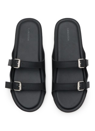 Figure View - Click To Enlarge - CHRISTEN - Double Belt Sandals