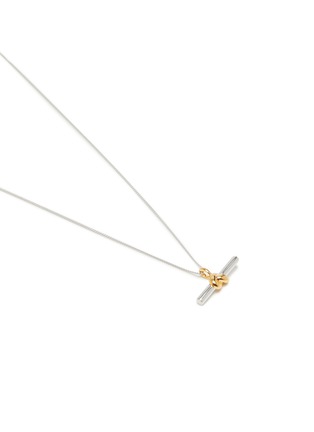 Detail View - Click To Enlarge - MISSOMA - x Lucy Williams T-Bar Knot Pendant Necklace