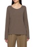 THE ROW Kalto Long Sleeve Scoop Neck Top