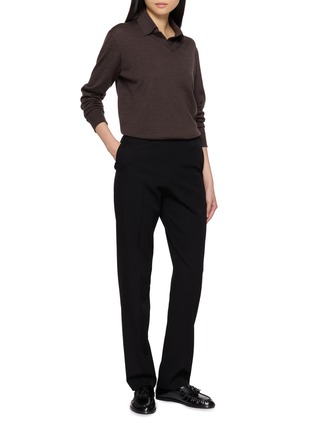 Figure View - Click To Enlarge - THE ROW - Pauli Long Sleeve Jersey Knit Top