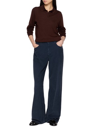 Figure View - Click To Enlarge - THE ROW - Pauli Long Sleeve Jersey Knit Top
