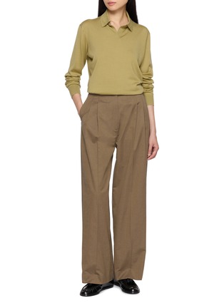 Figure View - Click To Enlarge - THE ROW - Pauli Long Sleeve Jersey Knit Top