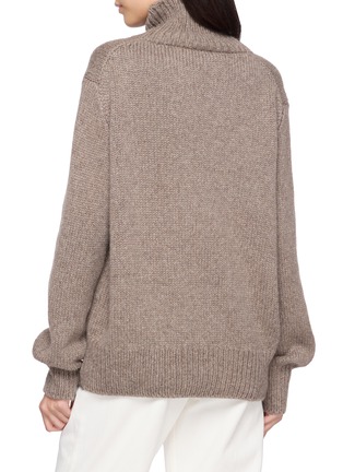 Back View - Click To Enlarge - THE ROW - Plira Turtleneck Knit Sweater