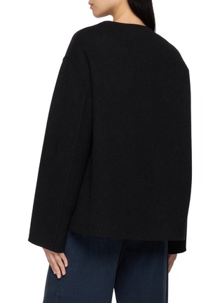 Back View - Click To Enlarge - THE ROW - Quintus Double Faced Collarless Jacket