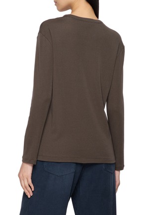 Back View - Click To Enlarge - THE ROW - Adine Crewneck Knit Cardigan