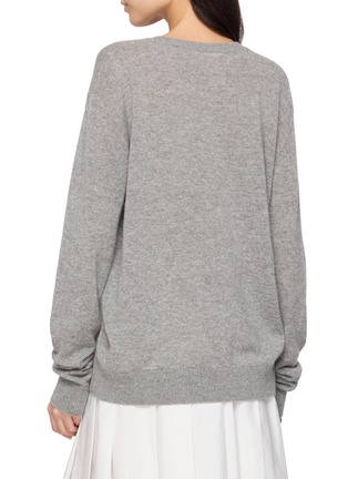 Back View - Click To Enlarge - THE ROW - Phora V-Neck Knit Sweater